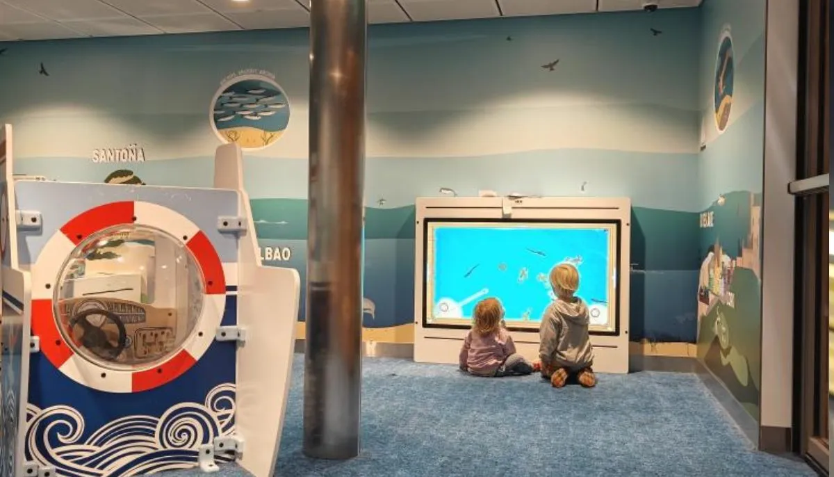 Espace de jeux pour enfants à bord d’un ferry Brittany Ferries