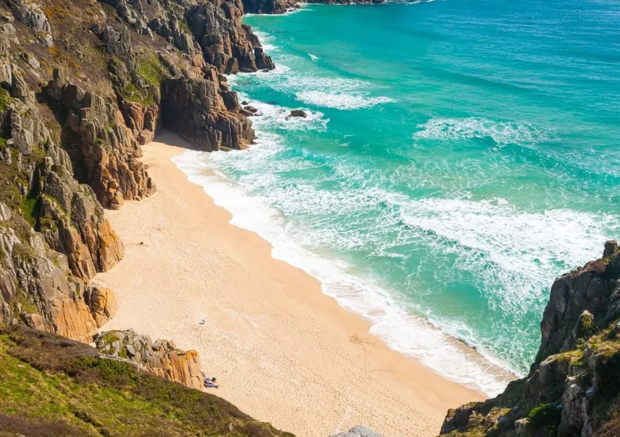 Crique et falaises de la côte de Cornouailles